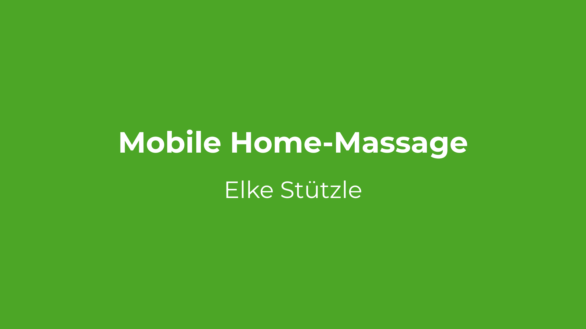 Partner Mobile Home-Massage Elke Stützle